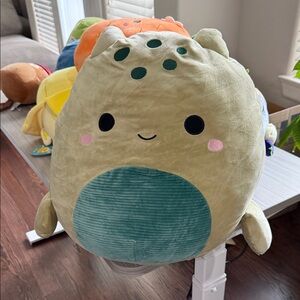 Squishmallows Tan and Teal Stuffed Animal